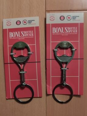 Two Stella NBO bottle Opener Keychains